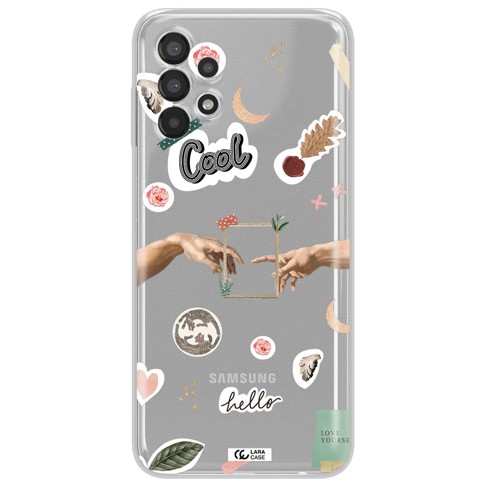 Creation Of Adam Samsung A13 Clear TPU Case