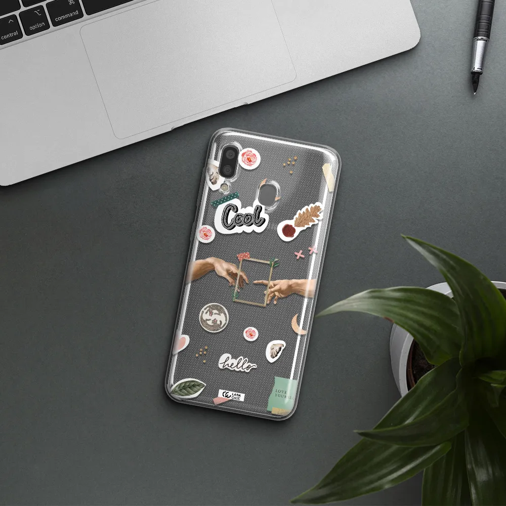 Creation Of Adam Samsung A20 Clear TPU Case