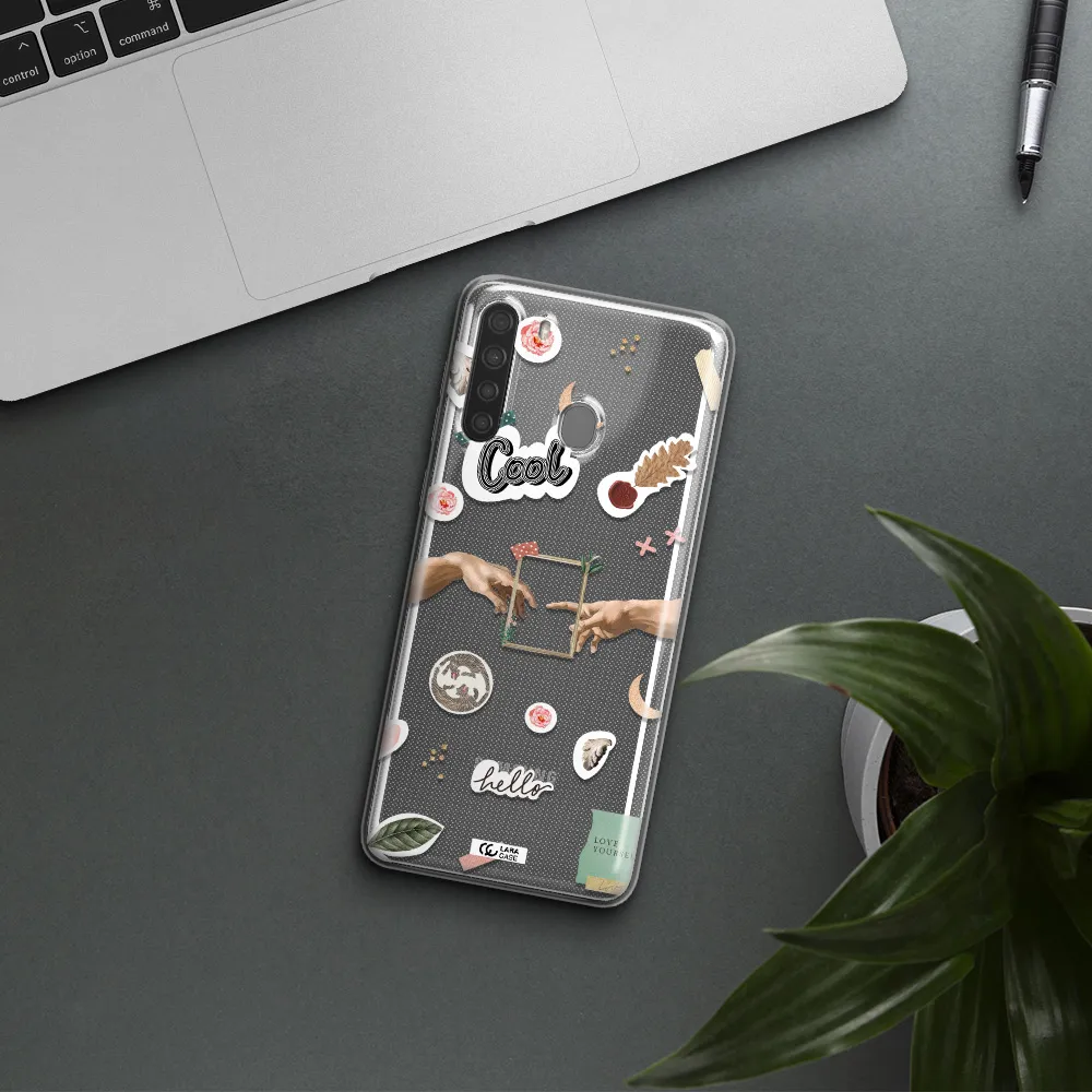 Creation Of Adam Samsung A21 Clear TPU Case