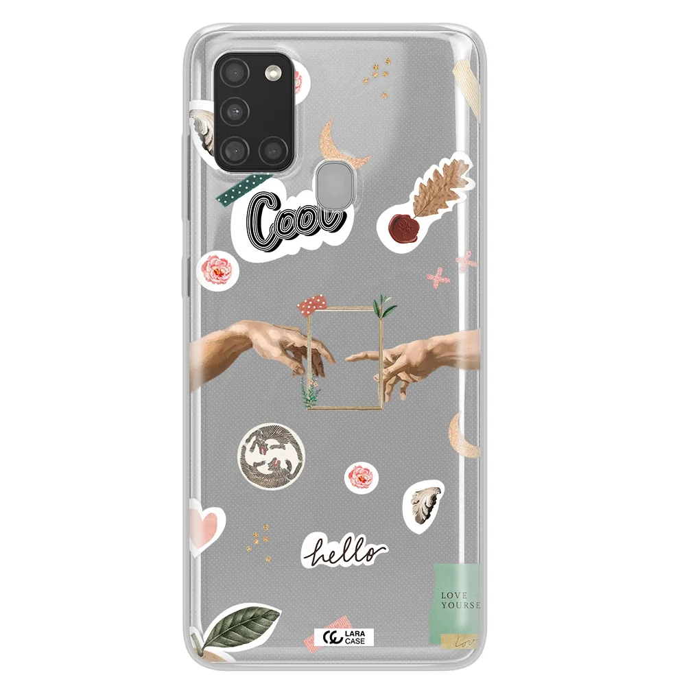 Creation Of Adam Samsung A21S Clear TPU Case
