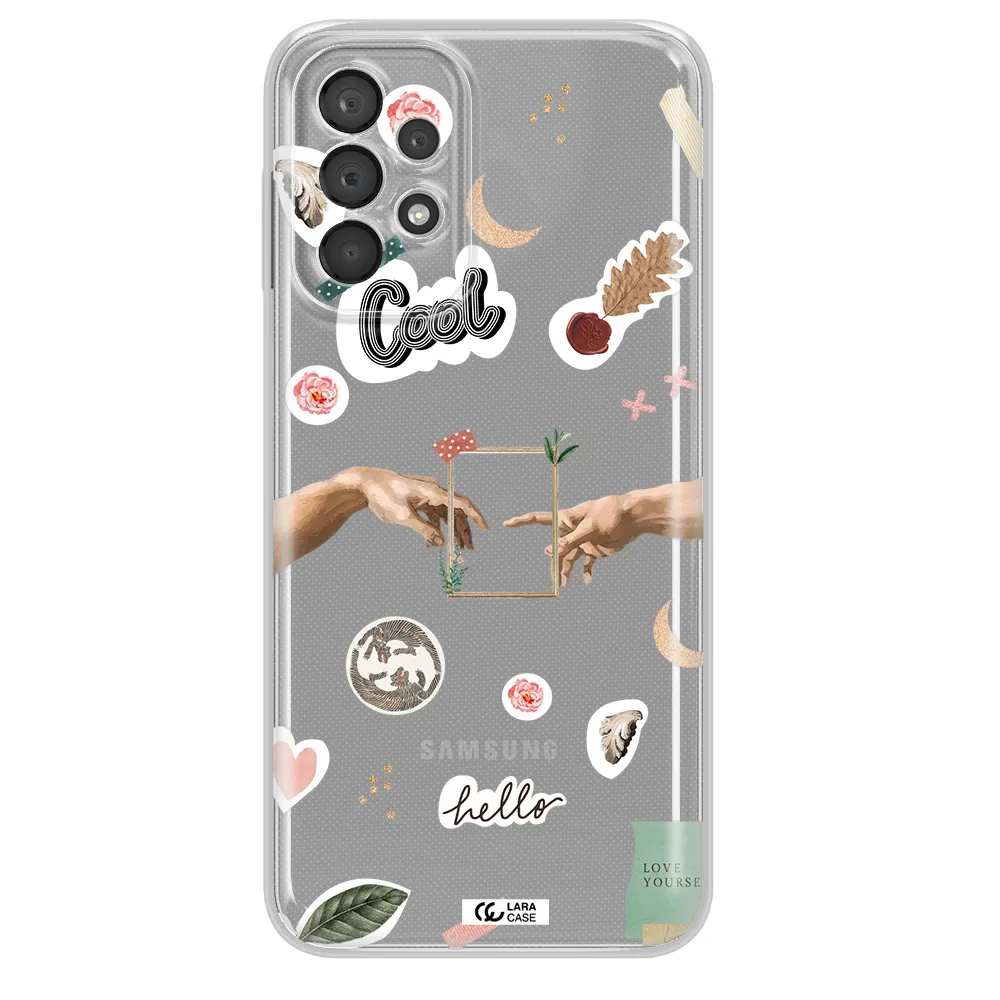Creation Of Adam Samsung A23 5G Clear Tpu Case