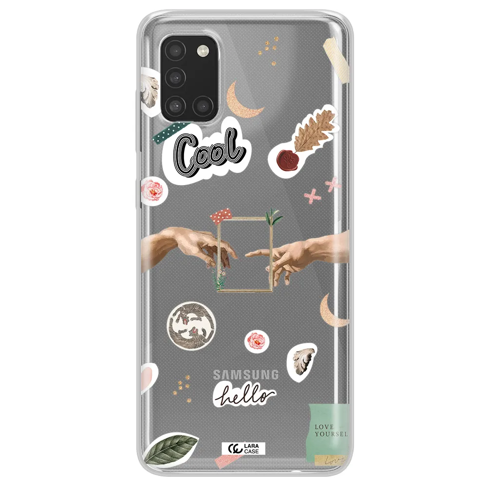 Creation Of Adam Samsung A31 Clear TPU Case