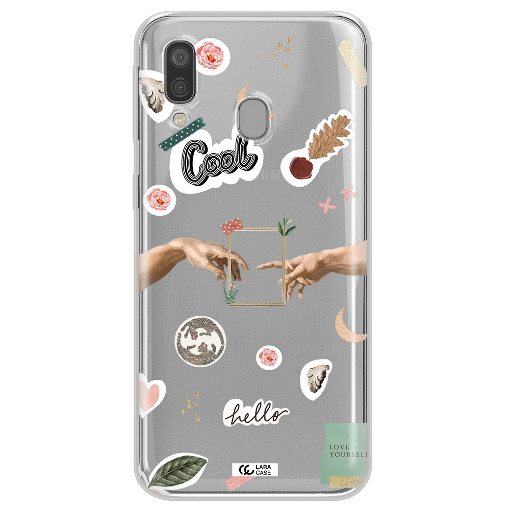 Creation Of Adam Samsung A40 Clear TPU Case