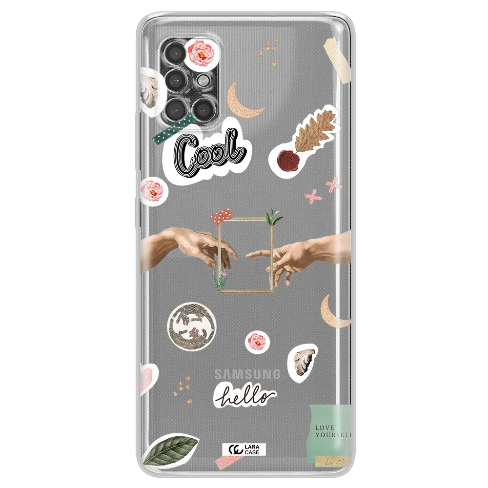 Creation Of Adam Samsung A40S Clear Tpu Case