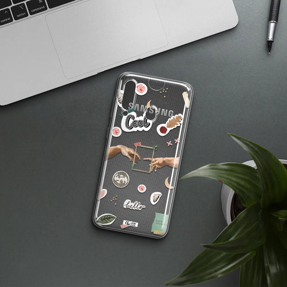 Creation Of Adam Samsung A60 Clear TPU Case