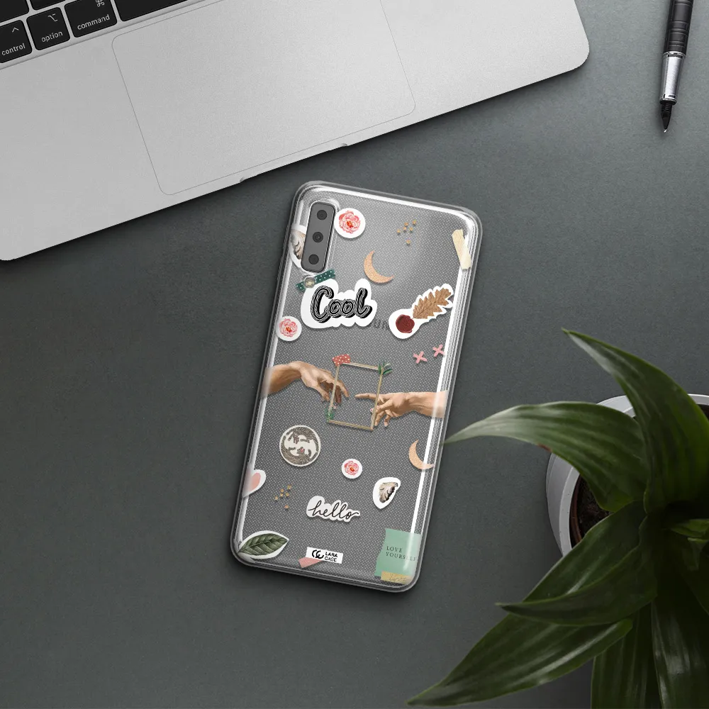 Creation Of Adam Samsung A7 2018 Clear TPU Case