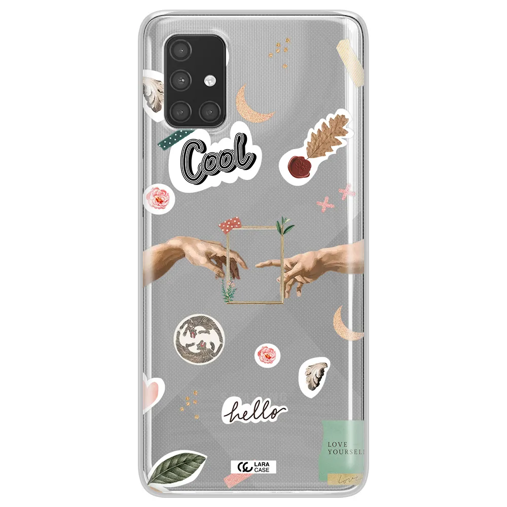 Creation Of Adam Samsung A71 Clear TPU Case