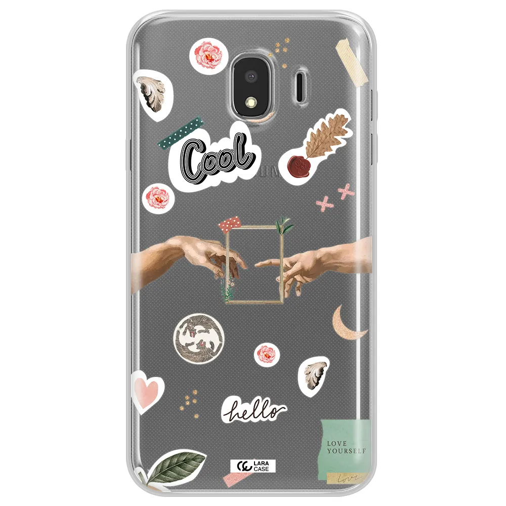 Creation Of Adam Samsung J4 Clear TPU Case