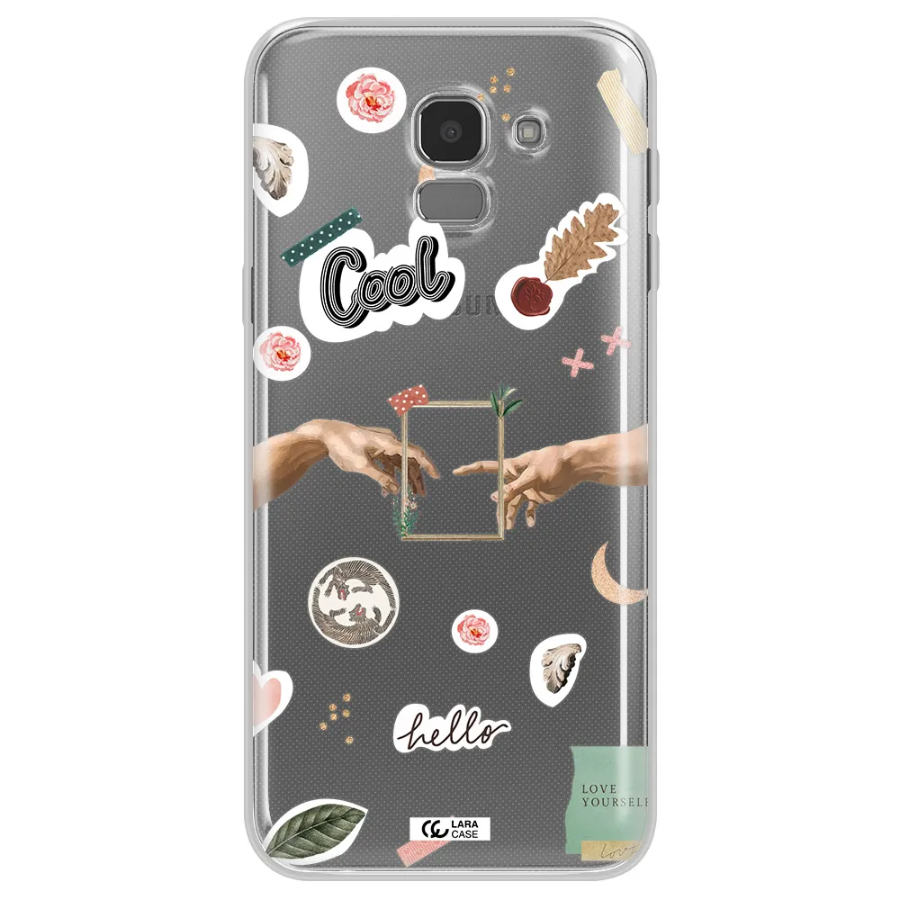 Creation Of Adam Samsung J6 Clear TPU Case