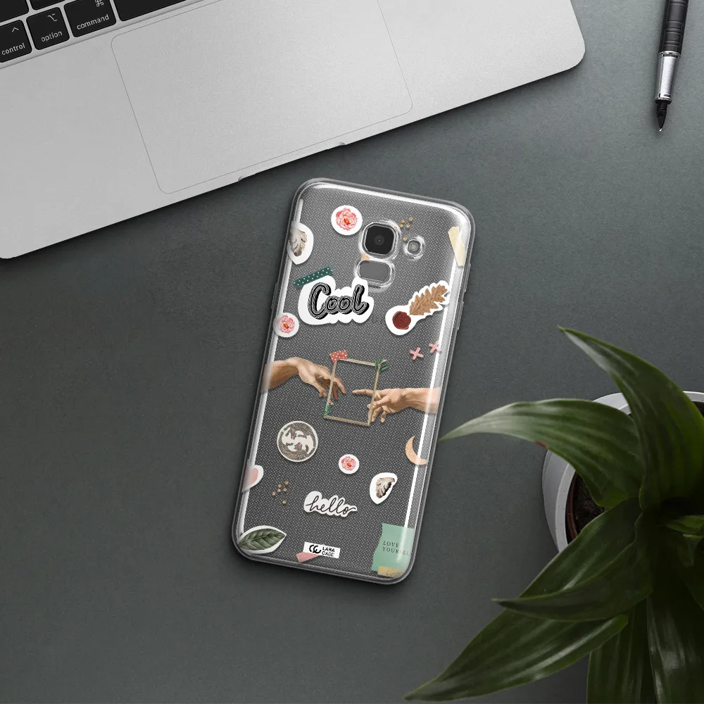 Creation Of Adam Samsung J6 Clear TPU Case