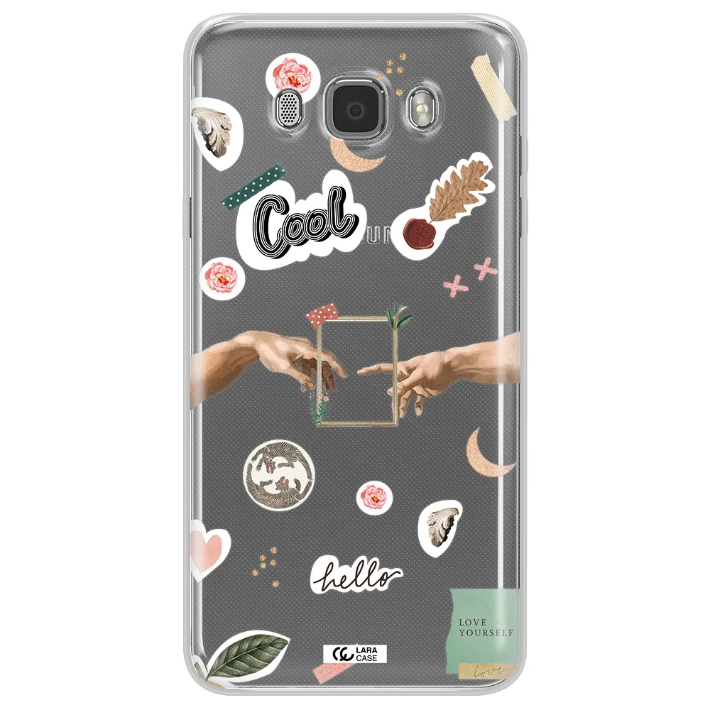 Creation Of Adam Samsung J7 2016 Clear TPU Case
