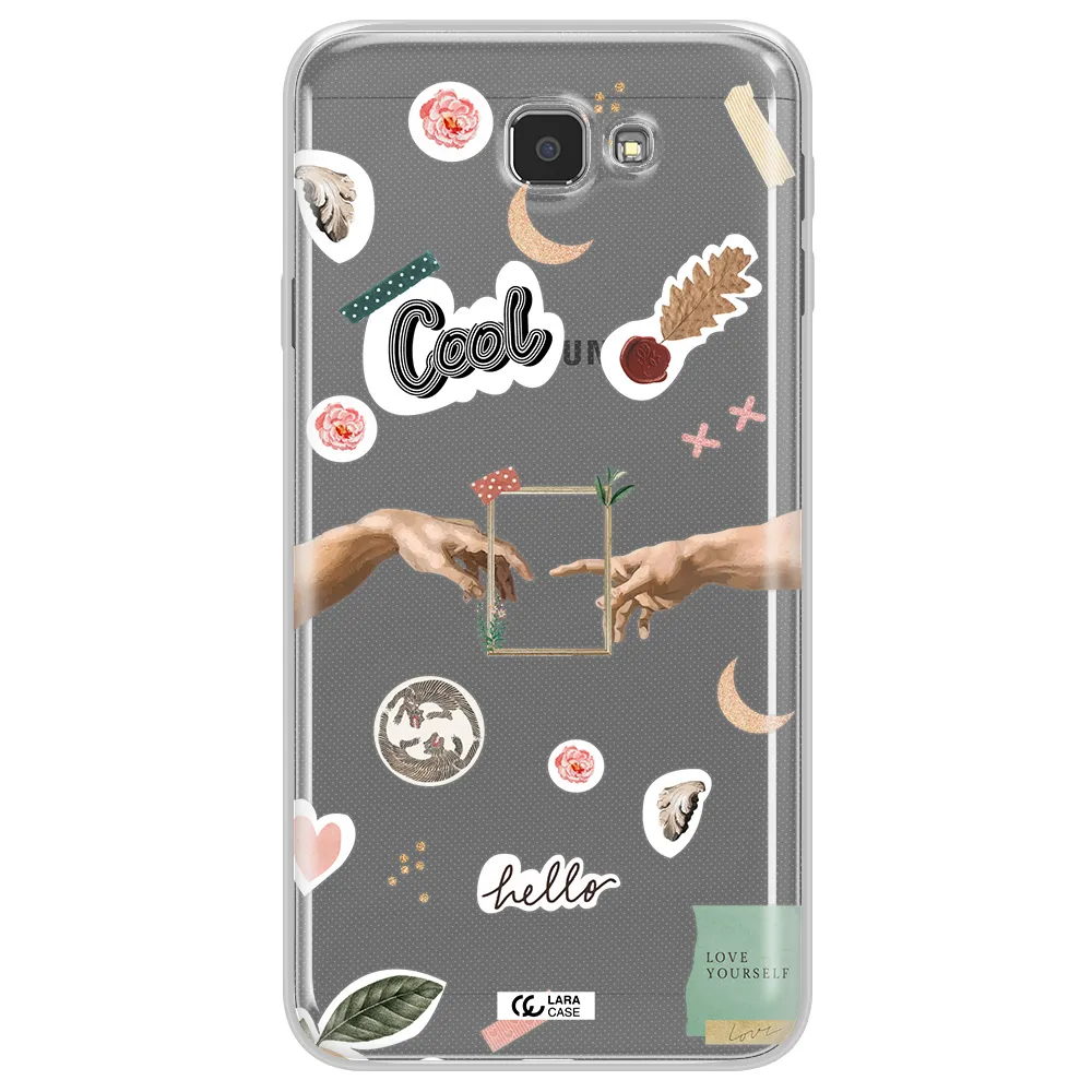 Creation Of Adam Samsung J7 Prim Clear TPU Case