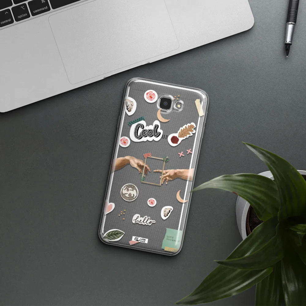 Creation Of Adam Samsung J7 Prim Clear TPU Case