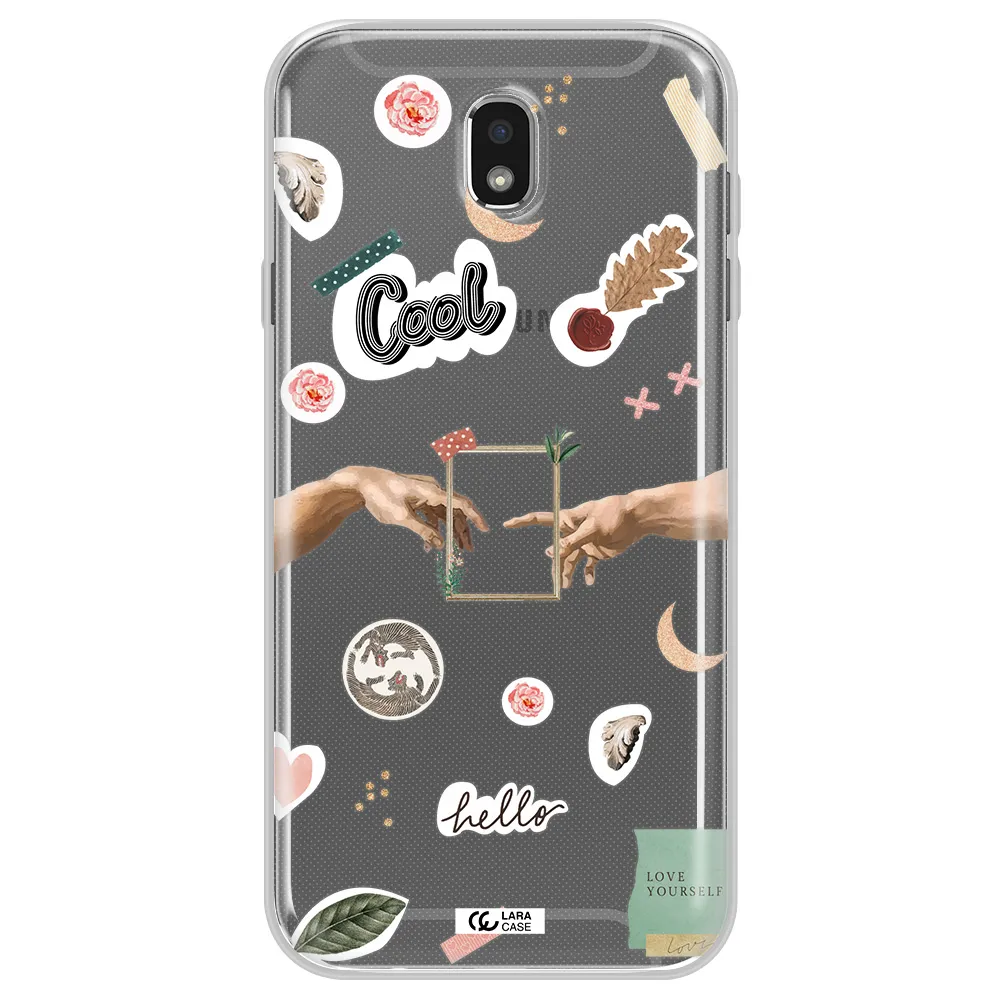 Creation Of Adam Samsung J7 Pro Clear TPU Case