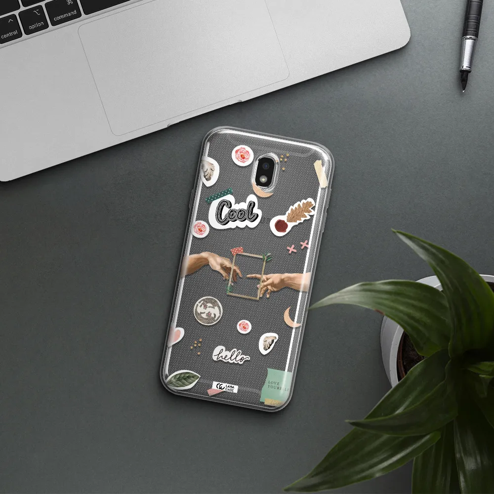 Creation Of Adam Samsung J7 Pro Clear TPU Case