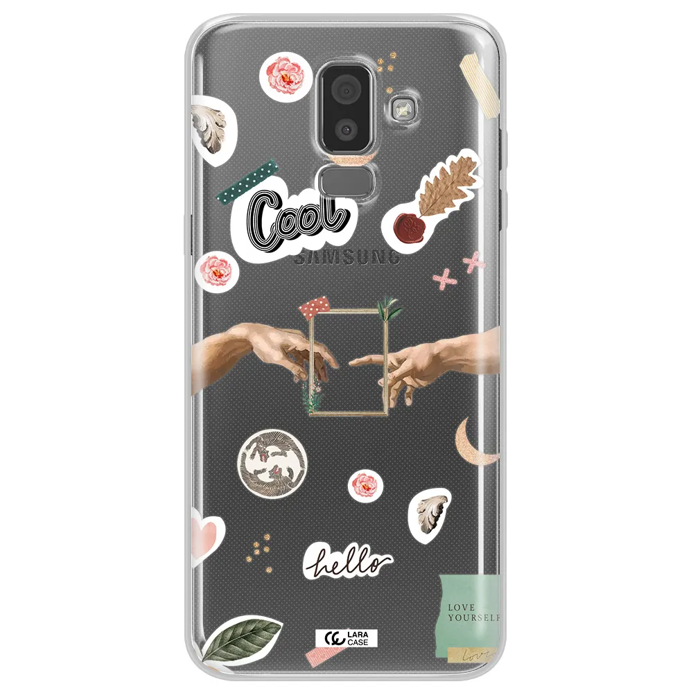 Creation Of Adam Samsung J8 Clear TPU Case