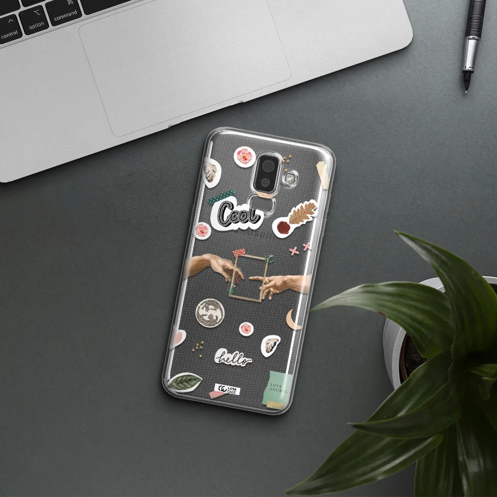 Creation Of Adam Samsung J8 Clear TPU Case