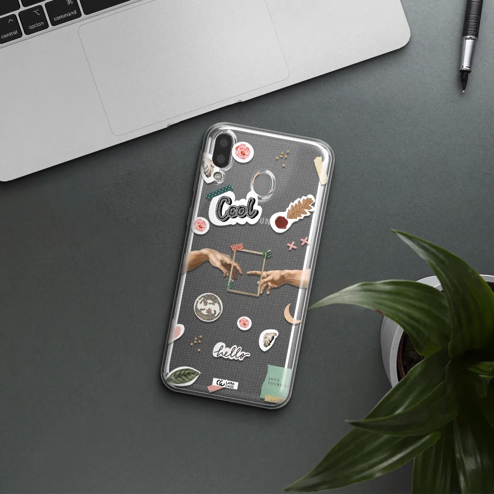 Creation Of Adam Samsung M20 Clear TPU Case