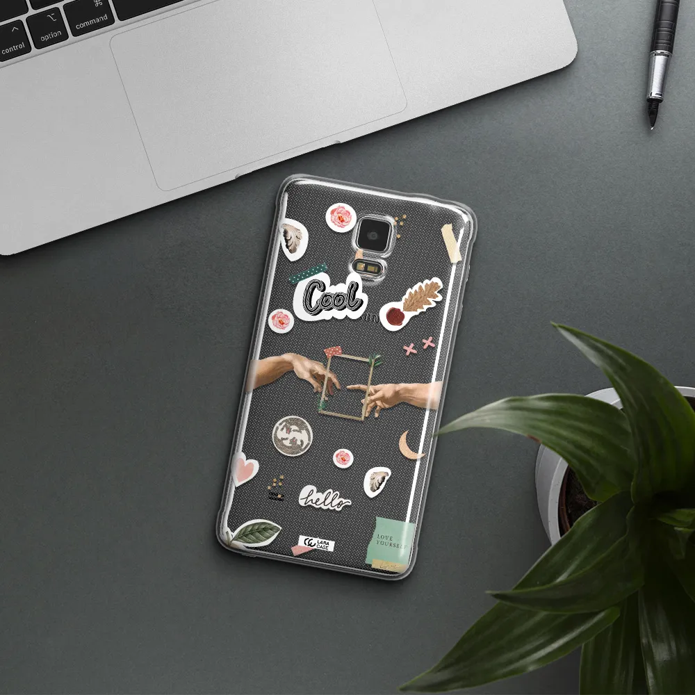 Creation Of Adam Samsung Note 4 Clear TPU Case