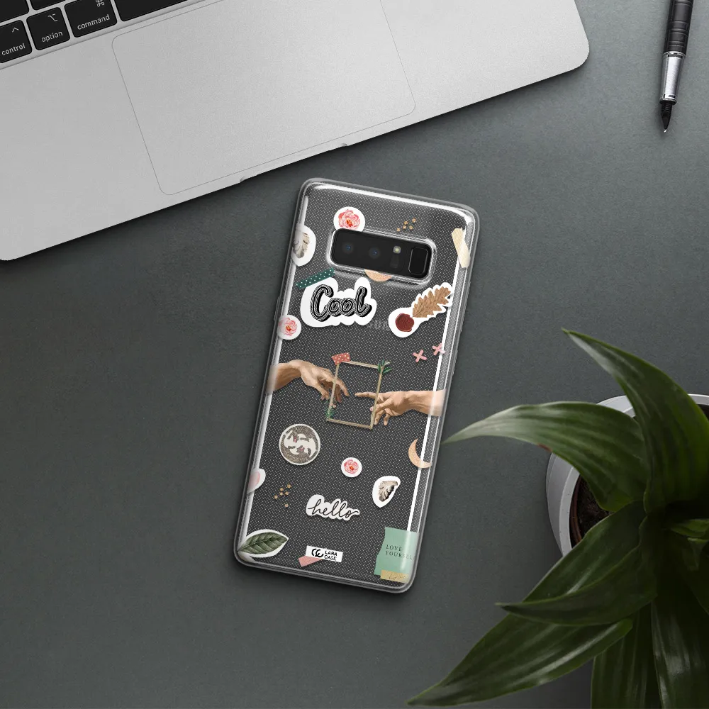 Creation Of Adam Samsung Note 8 Clear TPU Case