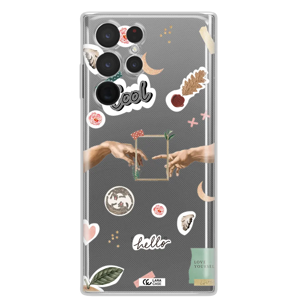 Creation Of Adam Samsung S 22 Ultra Clear TPU Case