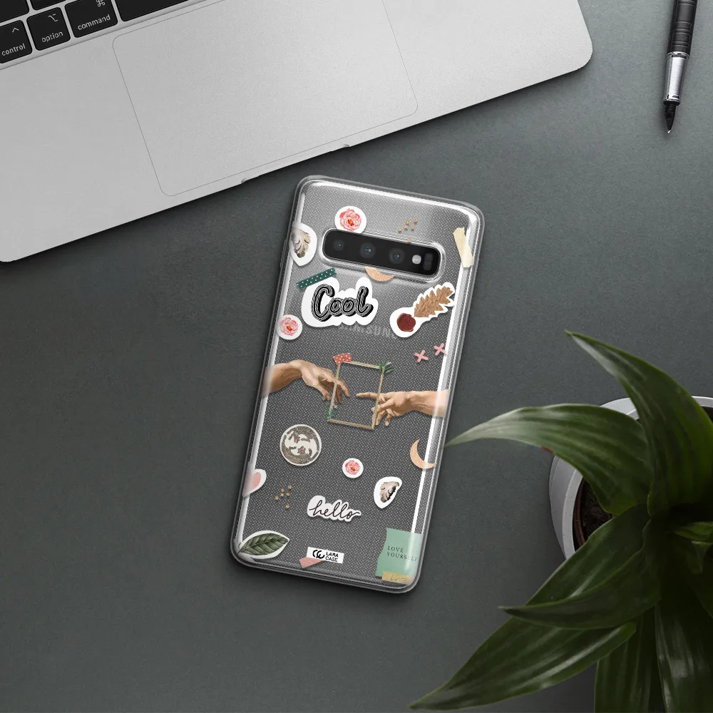 Creation Of Adam Samsung S10 Clear TPU Case