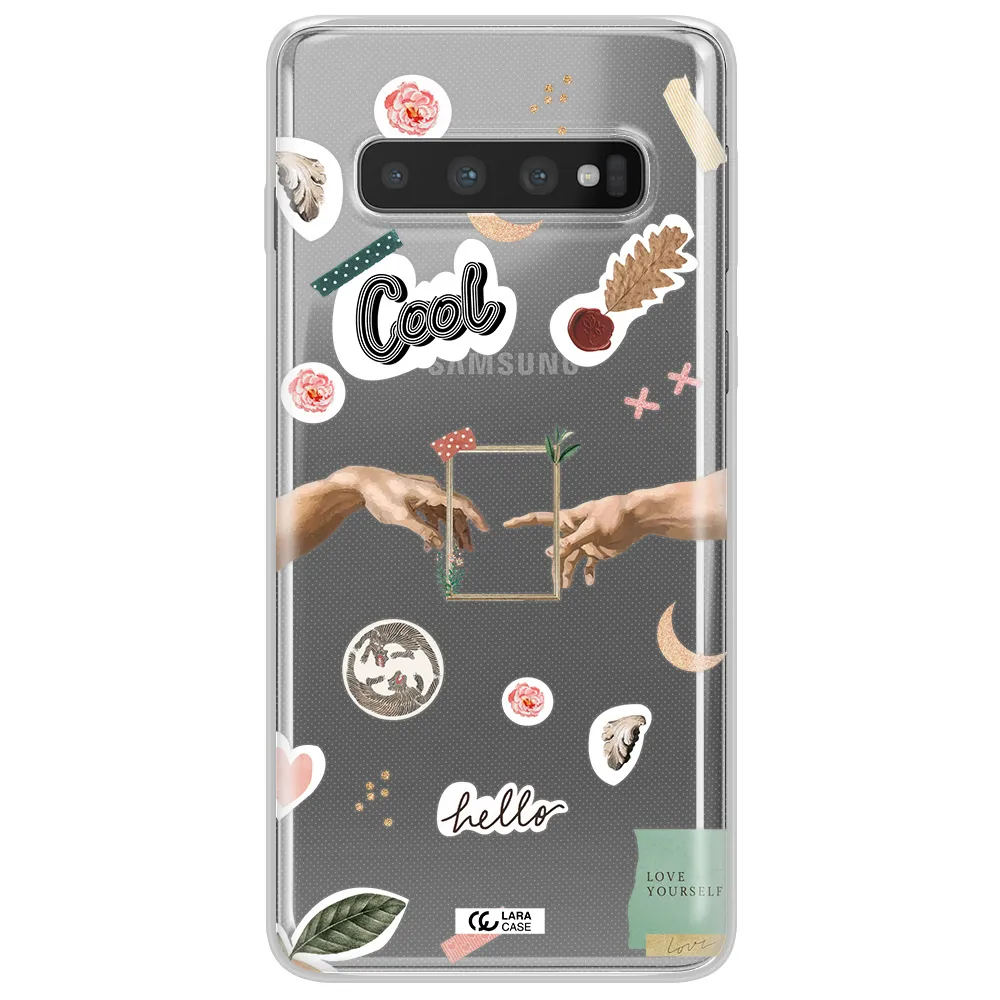 Creation Of Adam Samsung S10 Plus Clear TPU Case