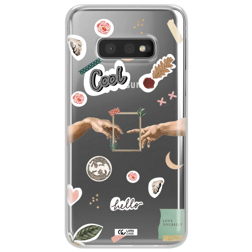 Creation Of Adam Samsung S10e Clear TPU Case