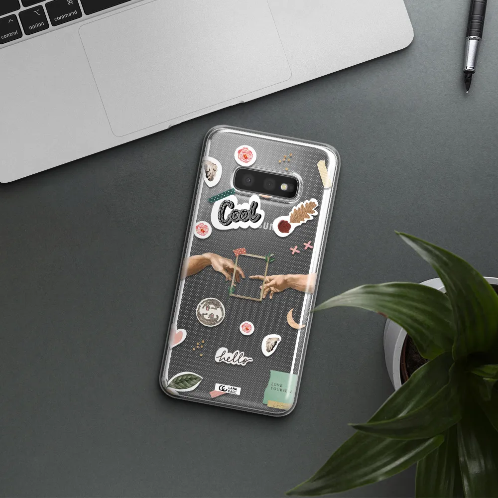 Creation Of Adam Samsung S10e Clear TPU Case