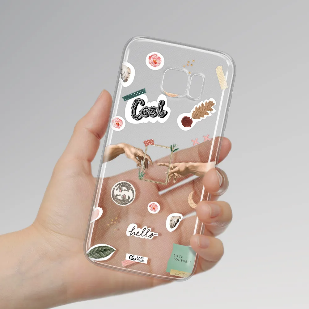 Creation Of Adam Samsung S7 Edge Clear TPU Case