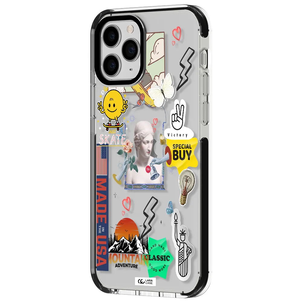 Usa Symbols Apple iPhone 11 pro max impact black border Case