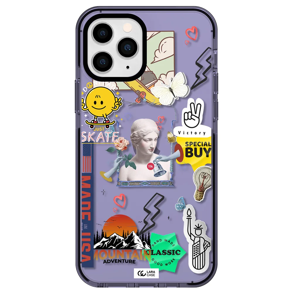 Usa Symbols Apple iPhone 11 pro max impact Lilac Case