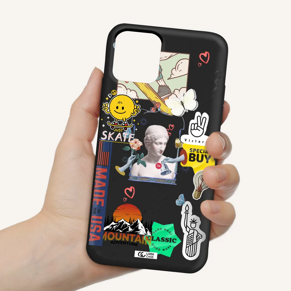 Usa Symbols Apple iPhone 11 pro max Silicone black Case