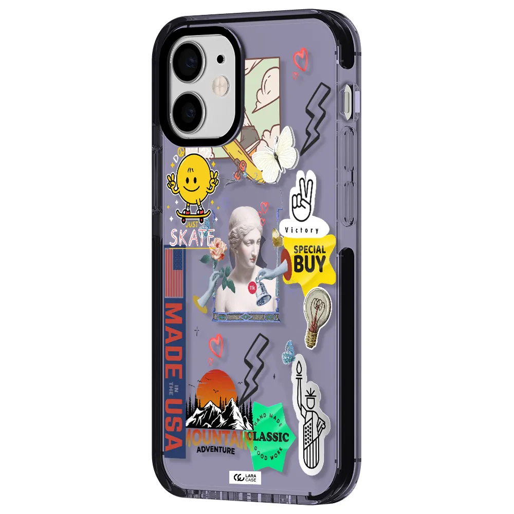 Usa Symbols Apple iPhone 12 mini impact Lilac Case