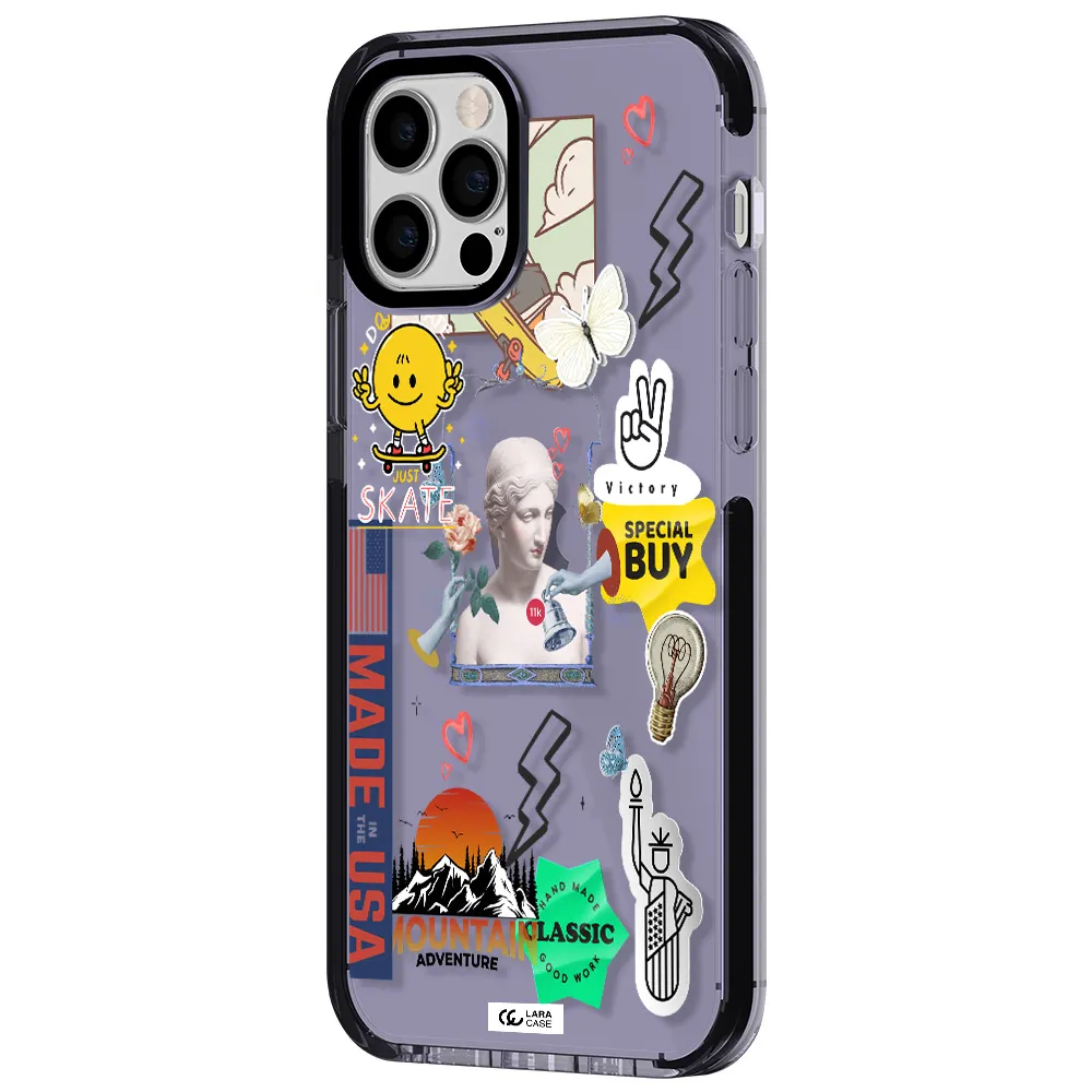 Usa Symbols Apple iPhone 12 pro impact Lilac Case