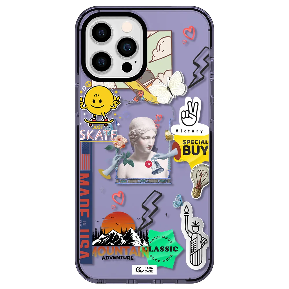 Usa Symbols Apple iPhone 12 pro max impact Lilac Case