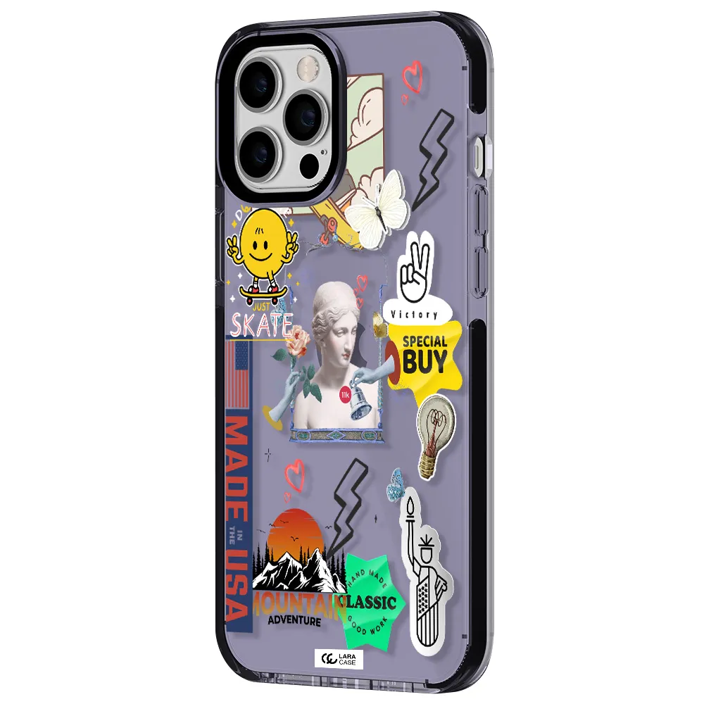 Usa Symbols Apple iPhone 12 pro max impact Lilac Case