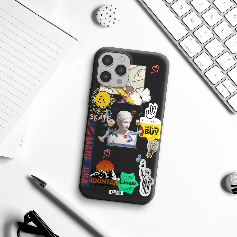 Usa Symbols Apple iPhone 12 pro Silicone black Case