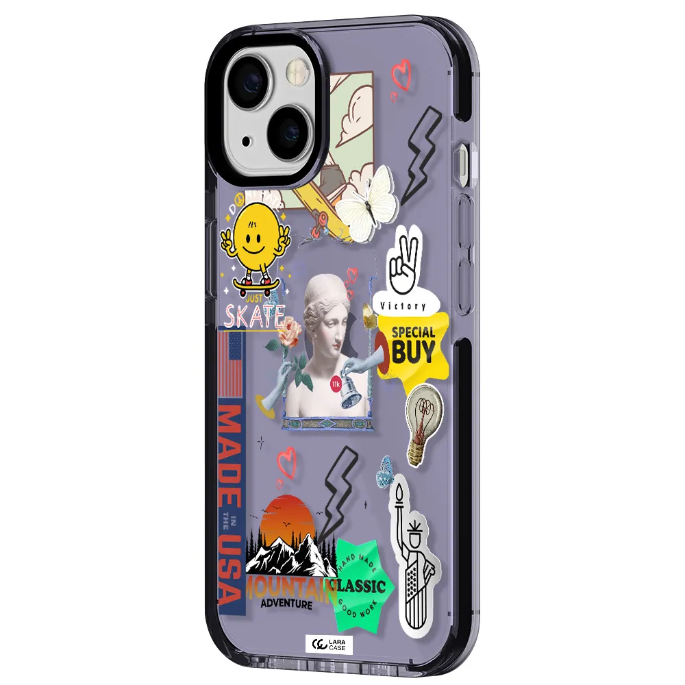 Usa Symbols Apple iPhone 13 impact Lilac Case
