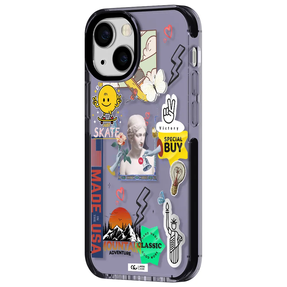 Usa Symbols Apple iPhone 13 mini impact Lilac Case