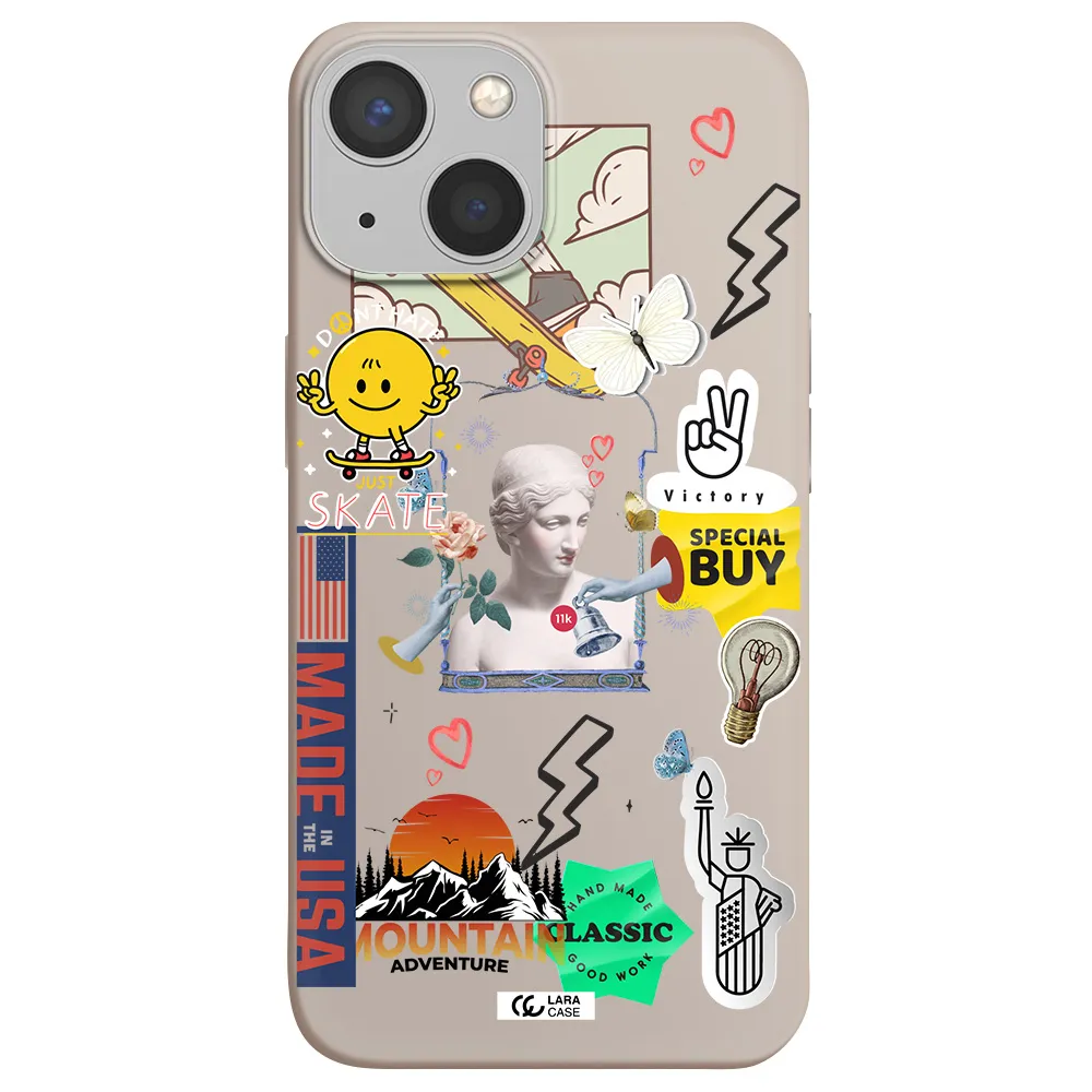 Usa Symbols Apple iPhone 13 mini Silicone Stone Case