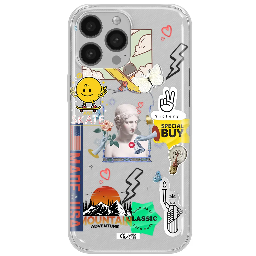Usa Symbols Apple iPhone 13 Pro Clear TPU Case