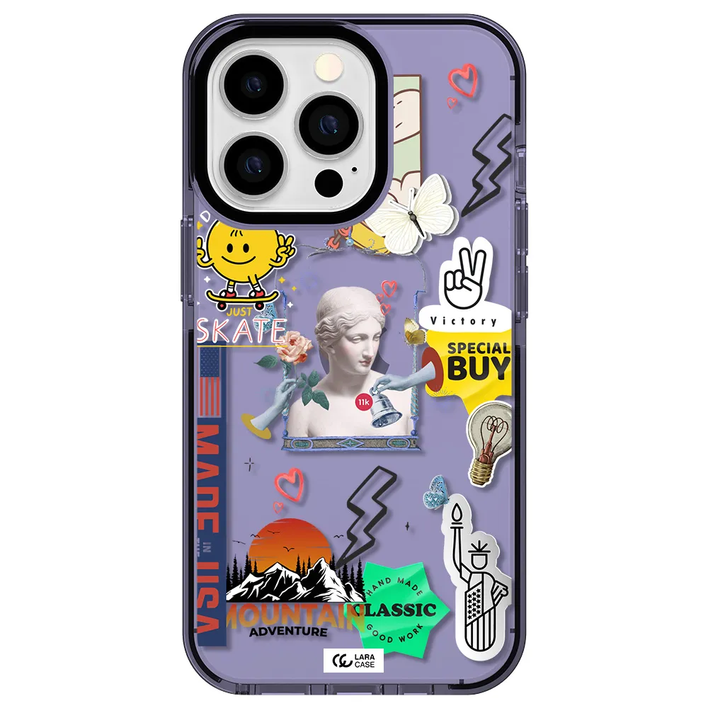 Usa Symbols Apple iPhone 13 Pro impact Lilac Case