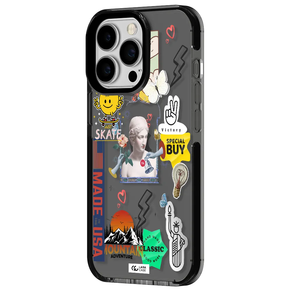 Usa Symbols Apple iPhone 13 Pro impact Smoke Black Case