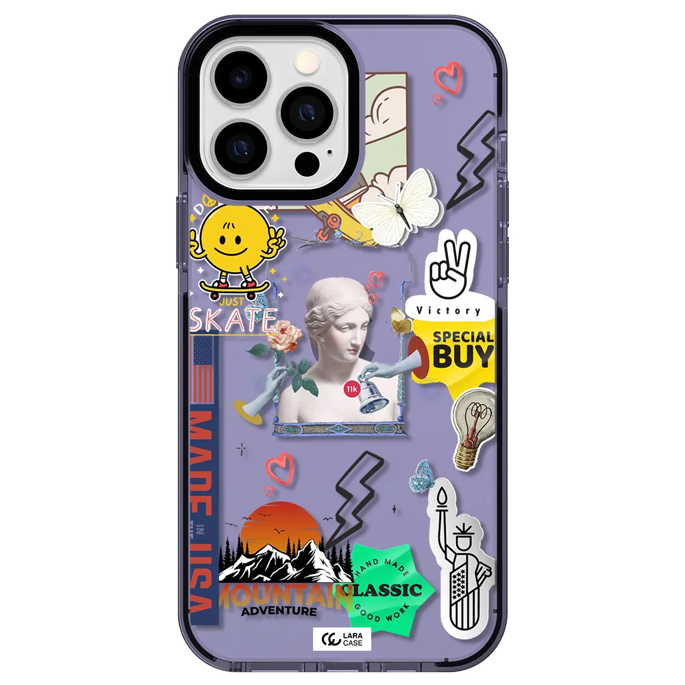 Usa Symbols Apple iPhone 13 Pro Max impact Lilac Case