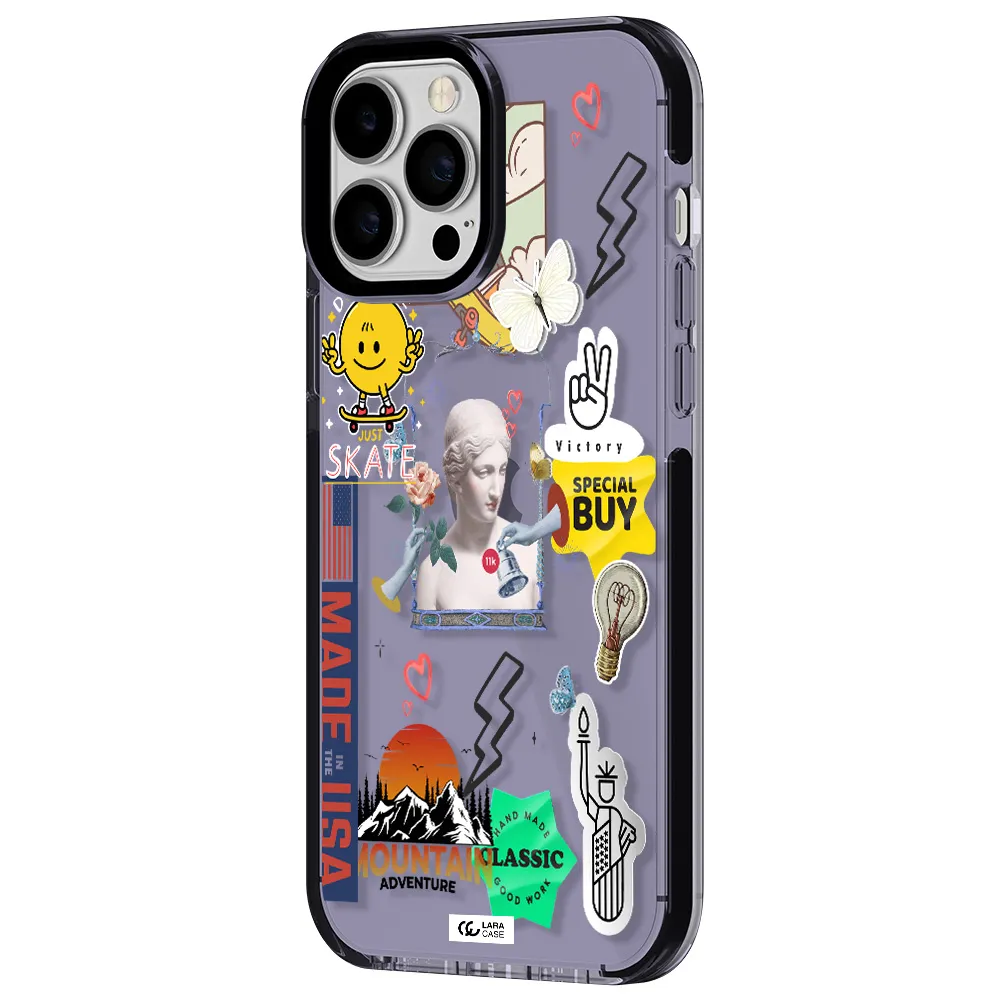 Usa Symbols Apple iPhone 13 Pro Max impact Lilac Case