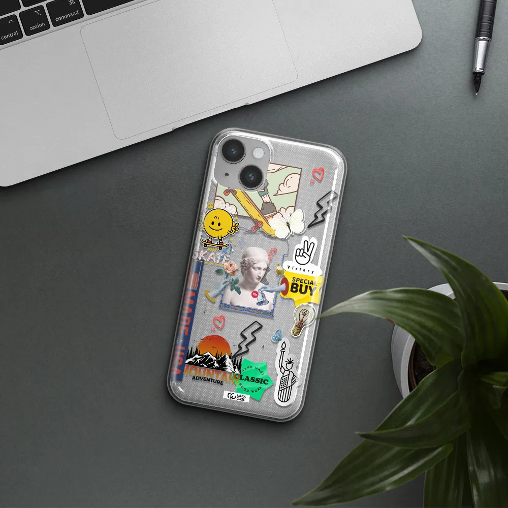 Usa Symbols Apple iPhone 14 Clear TPU Case