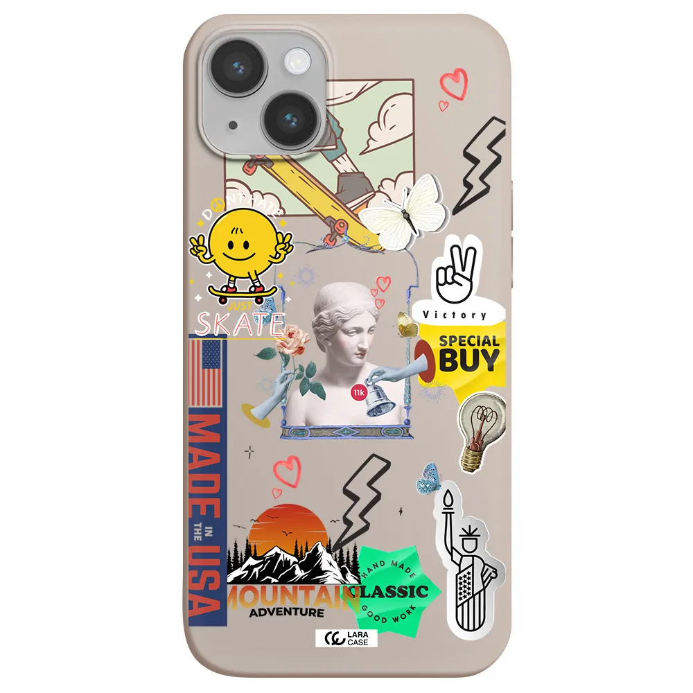 Usa Symbols Apple iPhone 14 plus Silicone Stone Case