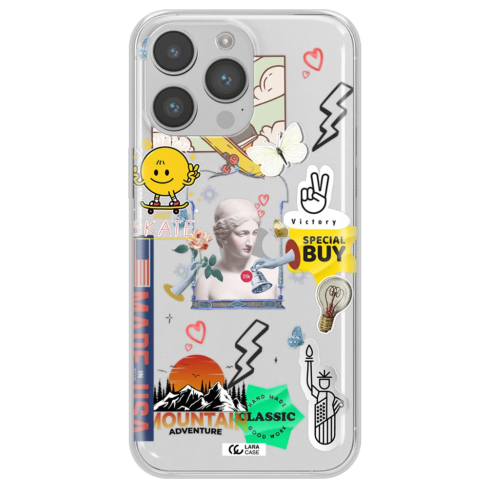 Usa Symbols Apple iPhone 14 pro Clear TPU Case