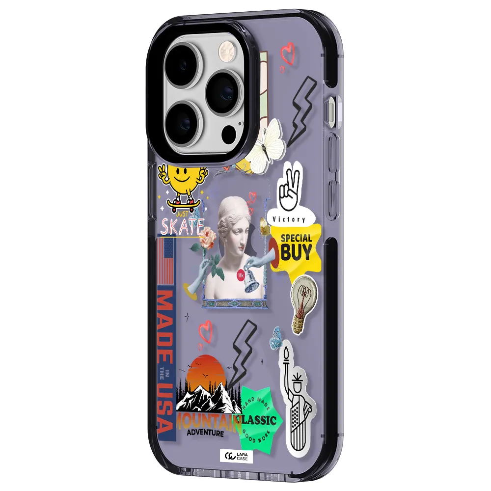 Usa Symbols Apple iPhone 14 pro impact Lilac Case